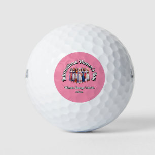 Pelotas De Golf Día Internacional de la Mujer. Las Mujeres Cambian