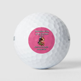 Pelotas De Golf Día Internacional del Chica. Diversión