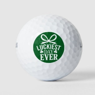 Pelotas De Golf Día más afortunado jamás Día de San Patricio Irlan