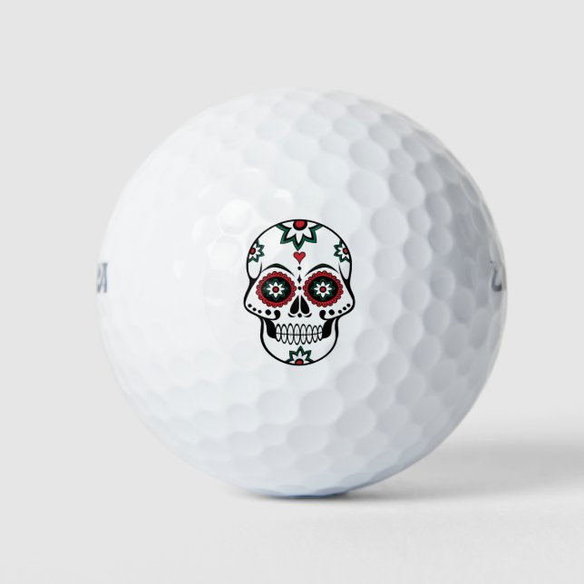 Pelotas De Golf Día Mexicano De Los Muertos (Anverso)