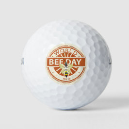 Pelotas De Golf Día Mundial de la Abeja