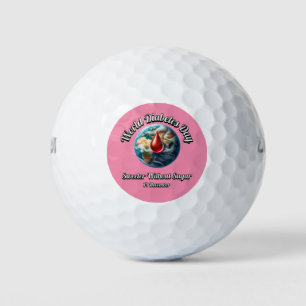 Pelotas De Golf Día mundial de la diabetes. Suave Sin Azúcar.