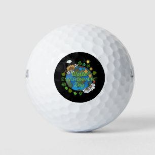 Pelotas De Golf Día Mundial del Medio Ambiente