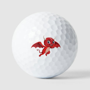 Pelotas De Golf Dibujo animado lindo diablo volador
