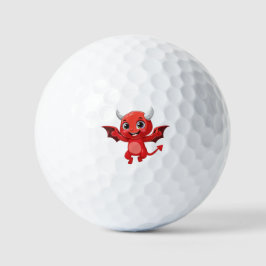 Pelotas De Golf Dibujo animado lindo diablo volador