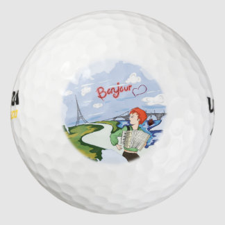 Pelotas De Golf Dibujo de Bonjour Paris