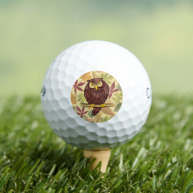 Pelotas De Golf Dibujo de búho (Camiseta in situ)