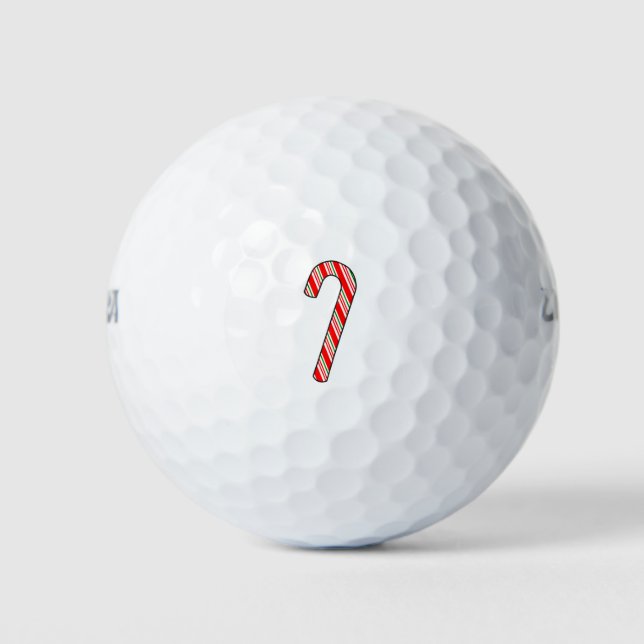 Pelotas De Golf Dibujo de Navidad de Caramelo de Caña (Anverso)