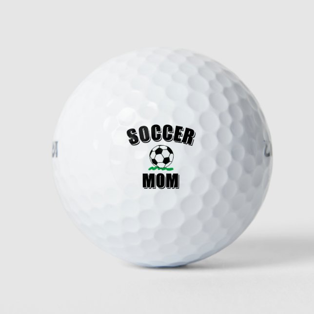 Pelotas De Golf Dibujo Y Texto De La Madre Del Fútbol (Anverso)