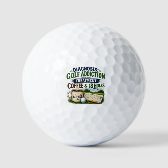 Pelotas De Golf Dicho divertido de golf para golfista  (Anverso)