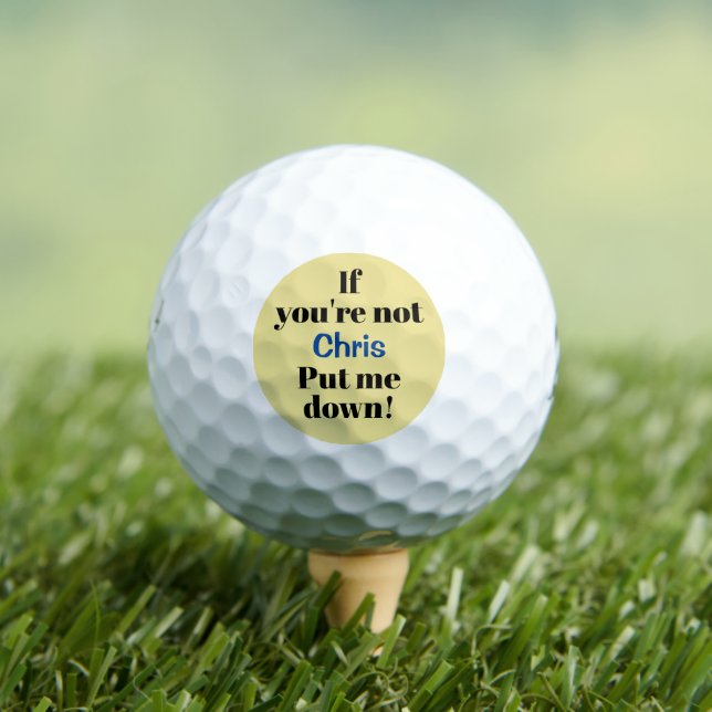 Pelotas De Golf Dicho divertido personalizado para que me dejen (Camiseta in situ)
