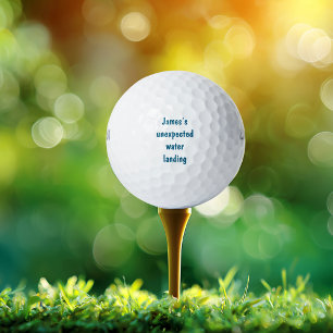 Pelotas De Golf Dichos divertidos aterrizaje inesperado en agua No