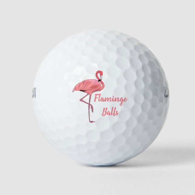 Pelotas De Golf Dichos divertidos de golfistas flamencos (Anverso)