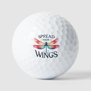Pelotas De Golf Difunde tus alas - Dragonfly artístico