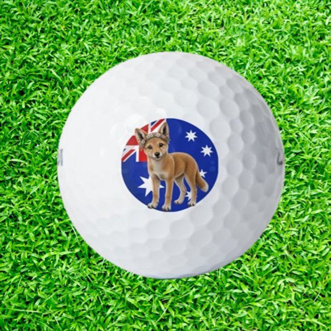 Pelotas De Golf Dingo Australiano (Tee off with Aussie Dingo fun!)