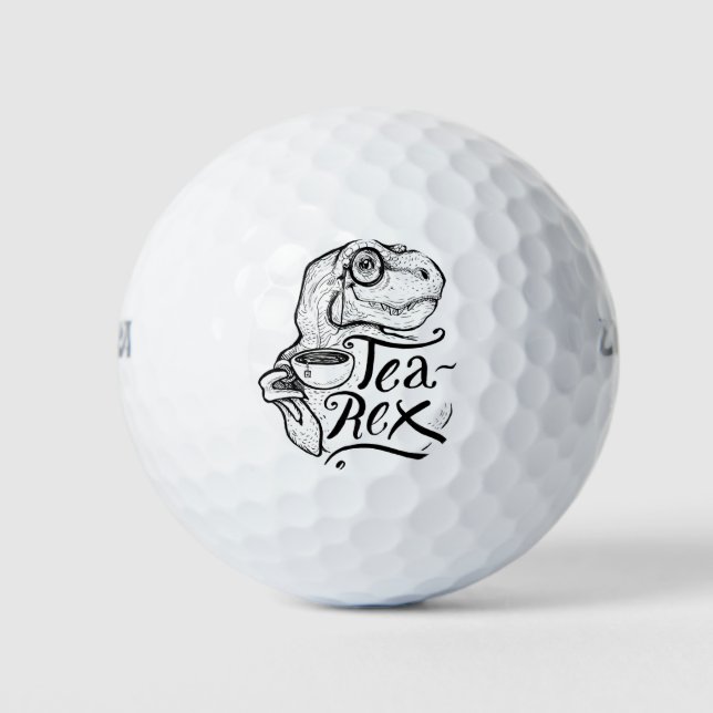 Pelotas De Golf Dinosaur Tea Rex (Anverso)