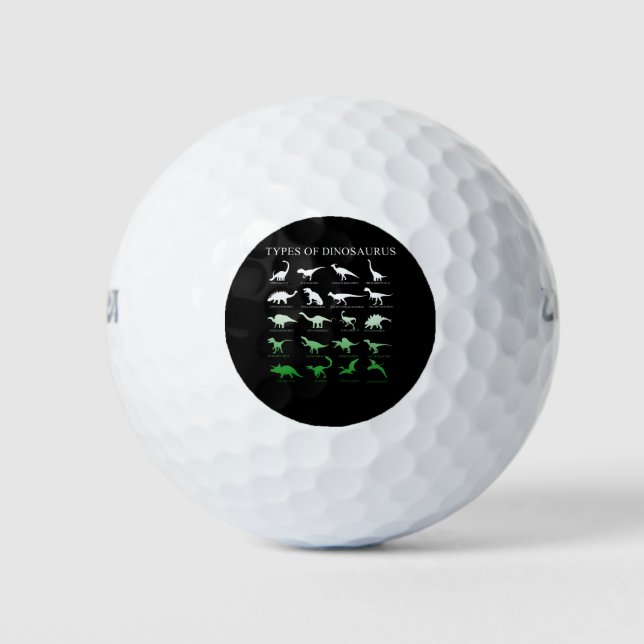 Pelotas De Golf dinosaurio (Anverso)