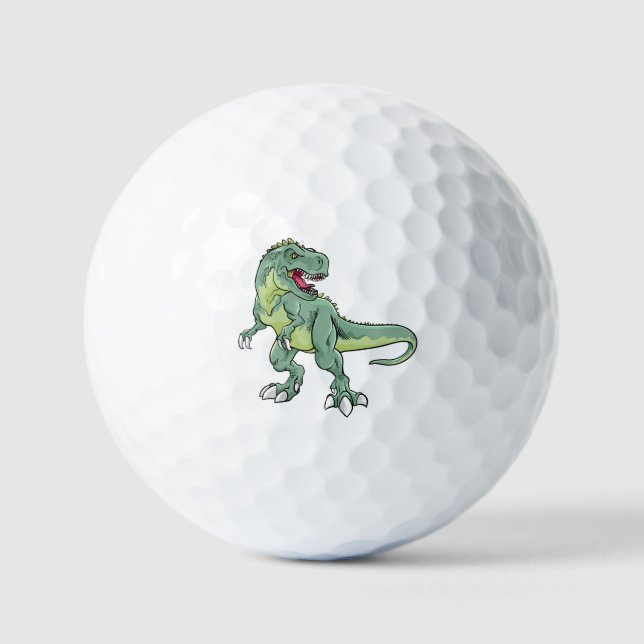 Pelotas De Golf Dinosaurio verde (Anverso)