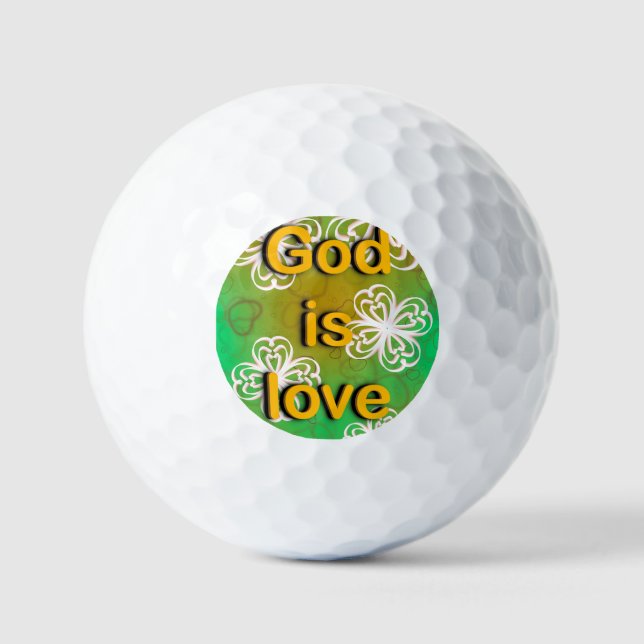 Pelotas De Golf Dios es amor (Anverso)