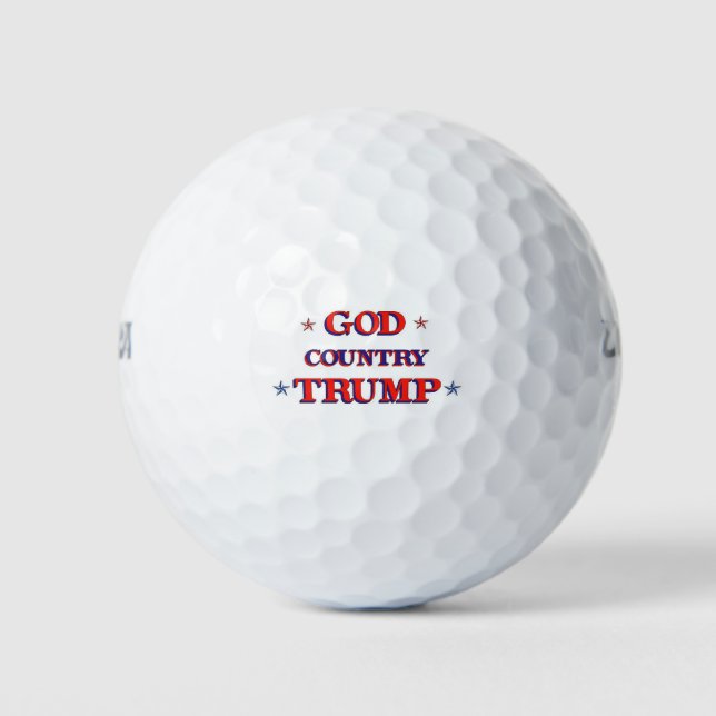 PELOTAS DE GOLF DIOS PAÍS TRUMP (Anverso)