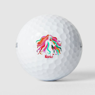 Pelotas De Golf Diosa multicolor de pelo largo Thunder_Cove