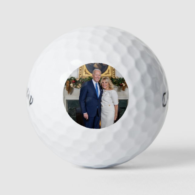 Pelotas De Golf Dirección del estado Biden de la Unión de Navidade (Anverso)