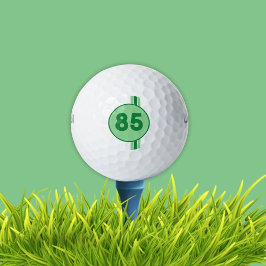 Pelotas De Golf Diseño 85 en verde sobre verde menta con rayas