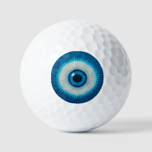 Pelotas De Golf Diseño Artístico de Ojo Malo Azul