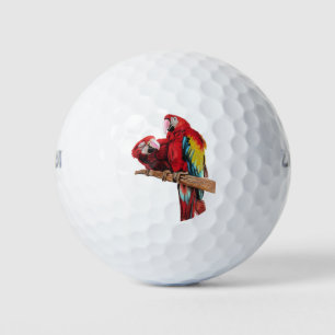 Pelotas De Golf Diseño colorido de pintura de color rojo de macao 