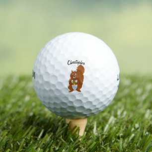 Pelotas De Golf Diseño de ardilla roja