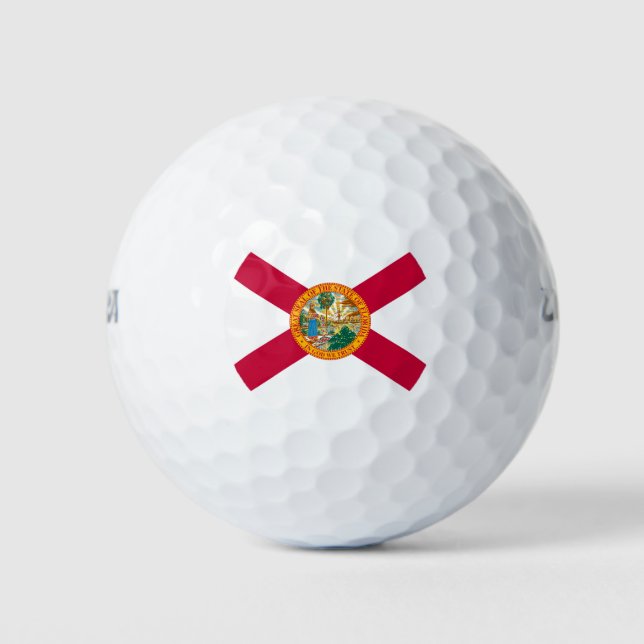 Pelotas De Golf Diseño de bandera del estado de Florida (Anverso)