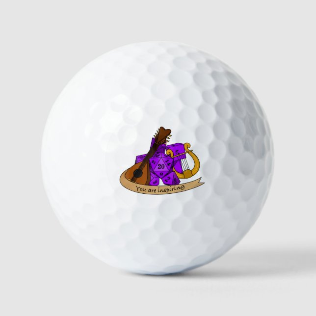 Pelotas De Golf Diseño de Bard Dice (Anverso)