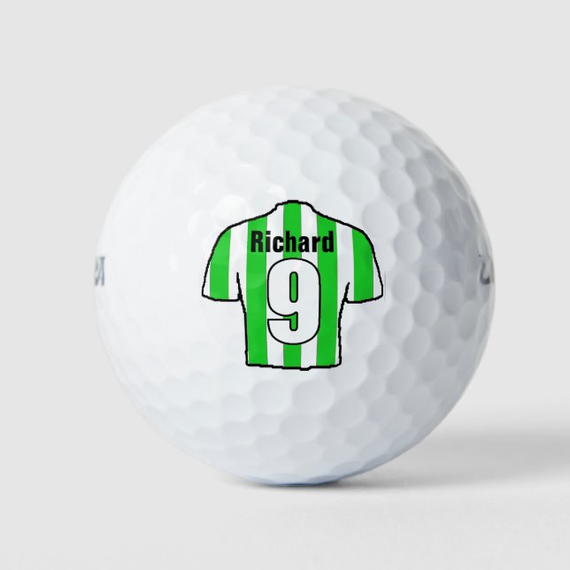 Pelotas De Golf Diseño de camisas de fútbol en hincha de fútbol (Anverso)