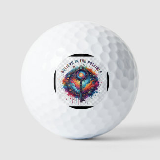 Pelotas De Golf Diseño de camiseta Creo en lo Posible