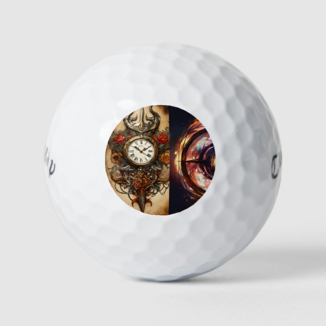 Pelotas De Golf Diseño de camiseta de brújula de estilo tatuaje Ro (Anverso)