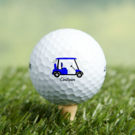 Pelotas De Golf Diseño de carrito de golf azul
