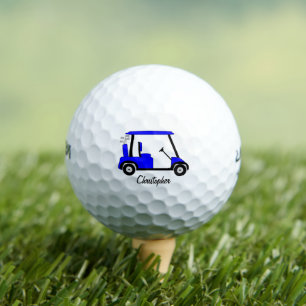 Pelotas De Golf Diseño de carrito de golf azul