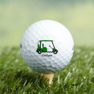 Pelotas De Golf Diseño de carrito de golf verde