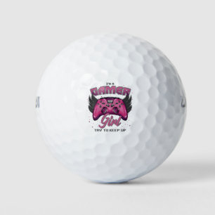 Pelotas De Golf Diseño de Chica Gamer