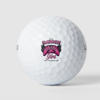 Pelotas De Golf Diseño de Chica Gamer