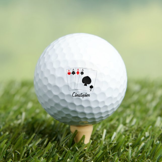 Pelotas De Golf Diseño de Cuatro Ases (Camiseta in situ)