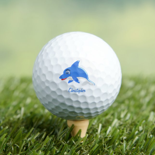 Pelotas De Golf Diseño de delfín (Camiseta in situ)