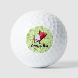 Pelotas De Golf Diseño de dibujo artístico y texto personalizado C