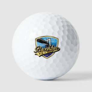 Pelotas De Golf Diseño de Escudo y Swoosh de Brooklyn