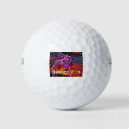 Pelotas De Golf Diseño de fuego de dragón impresionante