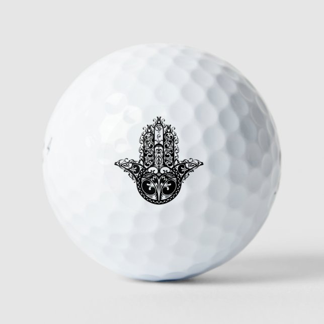 Pelotas De Golf Diseño de Hamsa decorativa (Anverso)