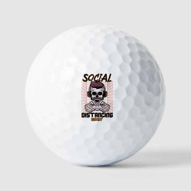 Pelotas De Golf Diseño de juegos experto en distanciamiento social (Anverso)