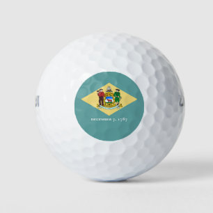 Pelotas De Golf Diseño de la bandera del estado de Delaware