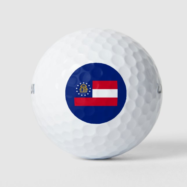 Pelotas De Golf Diseño de la bandera del estado de Georgia (Anverso)