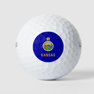Pelotas De Golf Diseño de la bandera del estado de Kansas